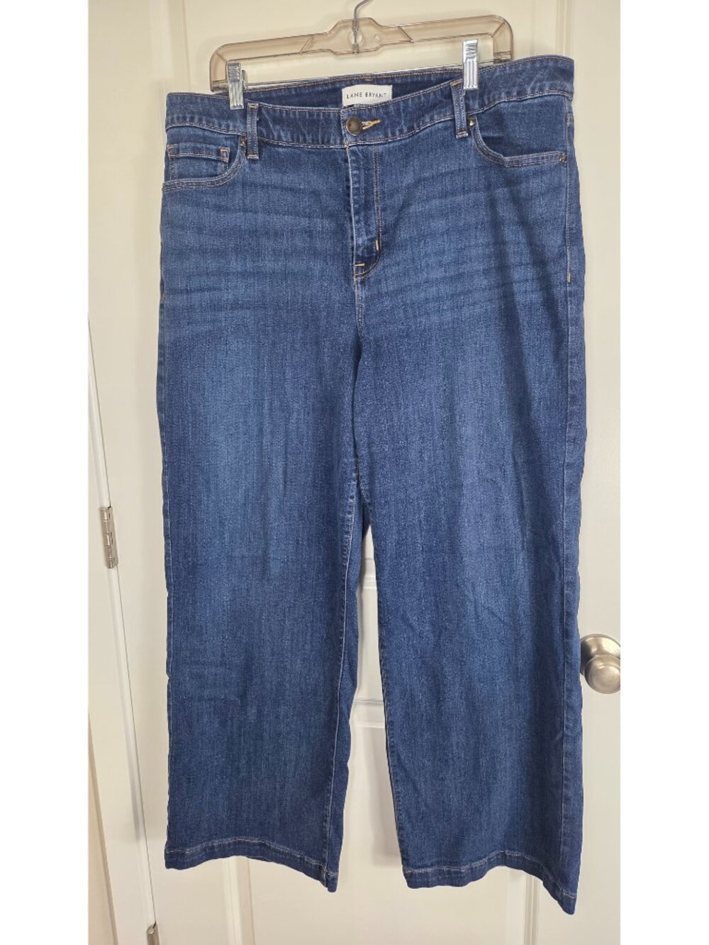 Lane Bryant Medium Wash Wide Leg Jeans